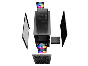 DeepCool Кутия за компютър Case mATX - MATREXX 40 3FS