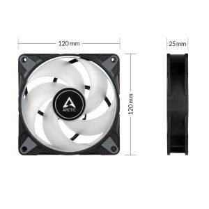 Arctic вентилатор Fan 120mm P12 PWM PST A-RGB 0dB (Black)