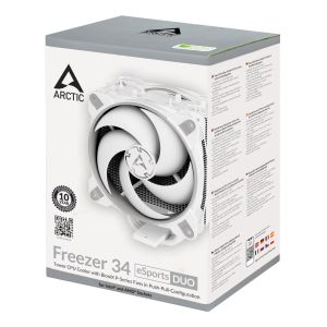 Arctic охладител Freezer 34 eSports DUO - Grey/White - LGA2066/LGA1700/LGA1200/AM4