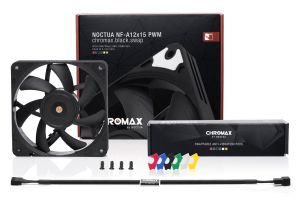 Noctua Вентилатор Fan 120x120x15mm NF-A12x15 PWM chromax.black.swap