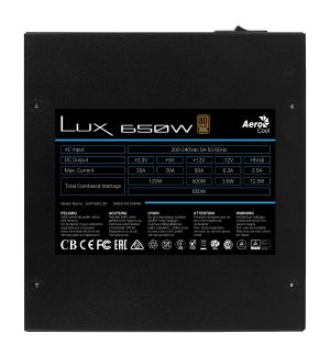 AeroCool PSU LUX-650W Bronze - ACPB-LD65AEC.11