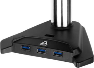 Arctic Desk Mount Dual Monitor Stand 4xUSB3.0 - Z2 3D - Gen3