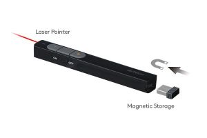 Indicator laser A4tech LP15, roșu laser, wireless 2.4G, negru
