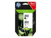 HP 302 original Ink cartridge X4D37AE 301 Combo 2-Pack BLISTER