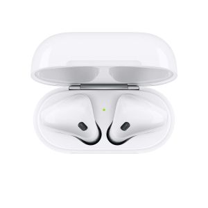 Блутут слушалки-тапи Apple AirPods 2Gen, с докинг кутийка, Wireless, Бели