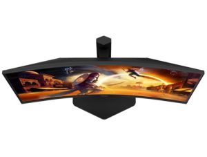 Monitor AOC CQ27G4X, 27" Curved 1500R, Fast VA, WLED, 2560x1440@180Hz, 1ms GtG, 0.5ms MPRT, 300cd m/2, 4000:1, 80M:1 DCR, Adaptive Sync, FlickerFree, Low Blue Light, Tilt, Height Adjust, Swivel, 2xHDMI, DP