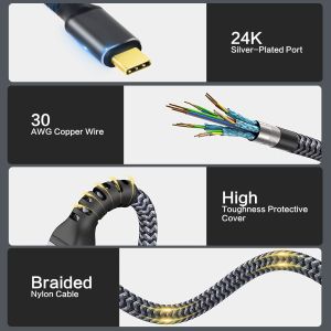 VCom USB4.0 Type-C/Type-C 20Gbps, 240W - CU521M-2m