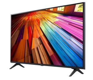 Телевизор LG 43UT80003LA, 43" 4K UltraHD TV 4K (3840 x 2160), DVB-T2/C/S2, webOS 24 Smart TV, ThinQ AI, Alpha 5 AI 4K Gen7, WiFi, HDR10 pro, HLG, ALLM/HGiG, AI Upscaling, AI Sound(Virtual 9.1.2 Up-mix), AirPlay, Quick Card, HDMI eARC, CI, LAN, USB, Blueto