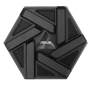 Рутер Asus Gaming Wireless Router, RT-AXE7800, AXE7800, Tri-Band, Quad-Core 1.7GHz CPU, 256MB/512MB Flash/RAM, 2.5G port, AiProtection Pro, Adaptive QoS, VPN Fusion, Instant Guard, IPTV, OFDMA, MU-MIMO, Beamforming, Link Aggregation, AiMesh, Black