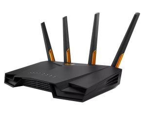 Рутер Asus Gaming Wireless Router,TUF Gaming AX3000 V2, AX3000, Dual-Band, Quad-Core 1.7GHz CPU, 256MB/512MB Flash/RAM, 2.5Gport, AiProtection Pro, Adaptive QoS, VPN Fusion, IPTV, OFDMA, Beamforming, Link Aggregation, Port forwarding, AiMesh, Black