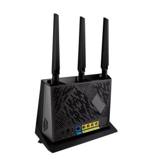 Рутер Asus 4G Router, 4G-AC86U, AC2600, 4G+ Cat. 12, LTE: Downlink 600 Mbps / Uplink 150 Mbps, 128MB/512MB Flash/RAM, Captive portal,  Aiprotection Pro, Adaptive QoS, VPN server/client, IPTV, MU-MIMO, Beamforming,Black
