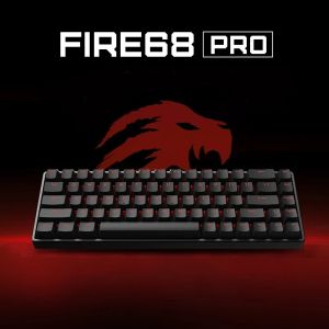 Madlions професионална геймърска механична клавиатура Professional Gaming Mechanical Keyboard FIRE 68 PRO - 8K, Gateron Magnetic Jade Switches, RGB - Black