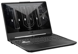 Laptop ASUS TUF A15 FA506NF-HN009, AMD Ryzen5 7535HS/H, 15,6 inchi FHD 144 Hz, 16 GB DDR5, 512 GB SSD M.2, RTX 2050 4 GB GDDR6, RGB iluminat din spate, fără sistem de operare