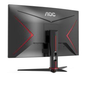 Монитор AOC C27G2E/BK, 27" Curved 1500R VA WLED, 1920x1080@165Hz, 4ms GtG, 1ms MPRT, 250cd m/2, 4000:1, DCR 80M:1, Adaptive Sync, FlickerFree, Low Blue Light, Tilt, D-SUB, 2xHDMI, DP