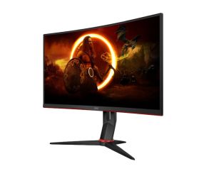 Монитор AOC C27G2Z3/BK, 27" Curved 1500R VA WLED, 1920x1080@280Hz, 1ms GtG, 0.5MPRT, 300cd m/2, 4000:1, 80M:1 DCR, Adaptive Sync, FlickerFree, Blue Light tech. Soft., Tilt, Height Adjust, Swivel, 2xHDMI, DP