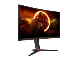 Монитор AOC C27G2Z3/BK, 27" Curved 1500R VA WLED, 1920x1080@280Hz, 1ms GtG, 0.5MPRT, 300cd m/2, 4000:1, 80M:1 DCR, Adaptive Sync, FlickerFree, Blue Light tech. Soft., Tilt, Height Adjust, Swivel, 2xHDMI, DP