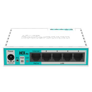 Router MiKrotik RB750R2, 10/100 Mbps, PoE, 64 MB, CPU 850MHz, alb