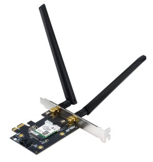 Адаптер Asus PCI-E Adapter, PCE-AX1800, AX1800, Dual-Band, Bluetooth 5.2, WPA3, OFDMA, MU-MIMO