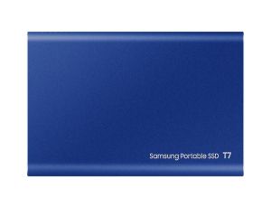 Твърд диск Samsung Portable SSD T7 1TB, USB 3.2, Read 1050 MB/s Write 1000 MB/s, Indigo Blue