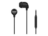 PHILIPS In-ear headphones with mic 8.6mm drivers black