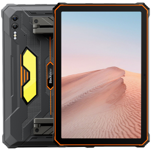 Blackview Active 10 Pro Rugged Tab 12GB/512GB, 10.95-inch FHD+1920x1200 IPS 90Hz Corning Glass 3, MT6878 Octa-core, 50MP Front/108MP-20MP Rear Camera infared nught vision, 30000mAh, 55W FC, Android 14, NFC, Fingerprint, MIL-STD-810H, Orange