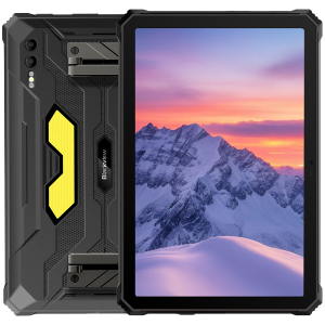 Blackview Active 10 Pro Rugged Tab 12GB/512GB, 10.95-inch FHD+1920x1200 IPS 90Hz Corning Glass 3, MT6878 Octa-core, 50MP Front/108MP-20MP Rear Camera infared nught vision, 30000mAh, 55W FC, Android 14, NFC, Fingerprint, MIL-STD-810H, Black