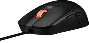 Мишка Asus ROG Strix Impact III Gaming Mouse, Semi-Ambidextrous, Wired, Lightweight, 12000 DPI sensor, 5 programmable buttons, Replaceable switches, Paracord cable, FPS gaming mouse, Black