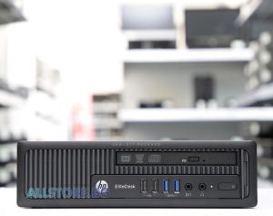 HP EliteDesk 800 G1 USDT, Intel Core i5, 8192 MB So-Dimm DDR3, 500 GB SSHD de 2,5 inchi, desktop ultra subțire, grad A