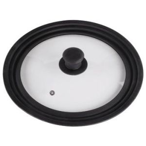 Xavax Universal Lid with Steam Vent for Pots and Pans, 24, 26, 28 cm, glass 