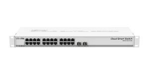 Switch MikroTik 326-24G-2S+RM 24 x porturi Gigabit Ethernet, 10/100/1000Mbps, 2x cuști SFP+, instalare într-un dulap
