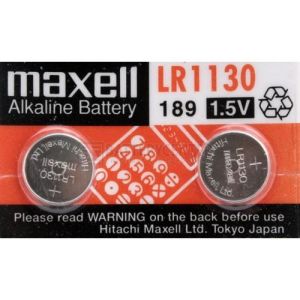 Baterie buton alcalină LR-1130 /2 buc. în ambalaj/ 1.55V MAXELL