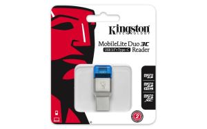 Cititor de carduri KINGSTON MobileLite Duo 3C, USB 3.1 + Type-C