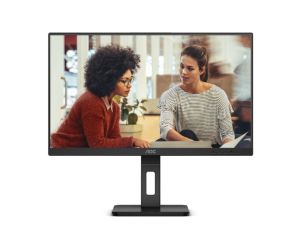 Монитор AOC 24E3QAF, 23.8" IPS WLED, 1920x1080@75Hz, 4ms GtG, 300cd m/2, 1000:1, 20M:1 DCR, Adaptive Sync, FlickerFree, Low Blue Light, 2Wx2, Tilt, Height Adjust, Pivot, Swivel, D-SUB, HDMI, DP