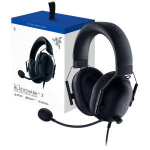 Razer BlackShark V2 X For PlayStation, Wired Console Headset, Black, Tri-Force Drivers 50