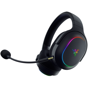 Razer Barracuda X Chroma, Gaming Headset, Black, Oval Ear Cushions, 2.4 GHz Wireless / Bluetooth, Breathable Fabric with Memory Foam Cushions, Detachable Razer™ HyperClear Cardioid Mic, 7.1 Surround sound: Only available on Windows 10 64-bit (or higher)