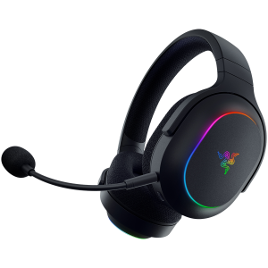 Razer Barracuda X Chroma, Gaming Headset, Black, Oval Ear Cushions, 2.4 GHz Wireless / Bluetooth, Breathable Fabric with Memory Foam Cushions, Detachable Razer™ HyperClear Cardioid Mic, 7.1 Surround sound: Only available on Windows 10 64-bit (or higher)