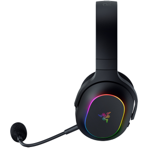 Razer Barracuda X Chroma, Gaming Headset, Black, Oval Ear Cushions, 2.4 GHz Wireless / Bluetooth, Breathable Fabric with Memory Foam Cushions, Detachable Razer™ HyperClear Cardioid Mic, 7.1 Surround sound: Only available on Windows 10 64-bit (or higher)