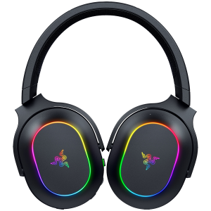 Razer Barracuda X Chroma, Gaming Headset, Black, Oval Ear Cushions, 2.4 GHz Wireless / Bluetooth, Breathable Fabric with Memory Foam Cushions, Detachable Razer™ HyperClear Cardioid Mic, 7.1 Surround sound: Only available on Windows 10 64-bit (or higher)