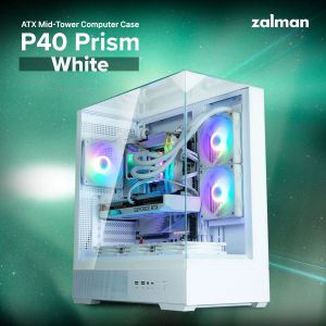 Zalman кутия Case ATX - P40 Prism White