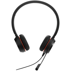 JABRA EVOLVE 30 II MS Stereo USB Headband, Noise cancelling, USB and 3.5 connectivity, with mute-button and volume control on the cord, with leather ear cushion, Microsoft optimized