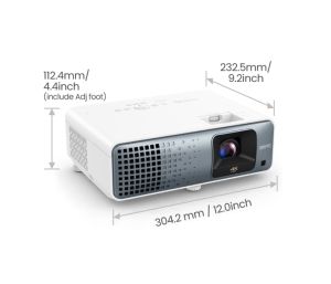 Мултимедиен проектор BenQ TK710STi DLP, 4K UHD (3840x2160), HDR, Ultra-fast 4ms, 10K:1, 3200 AL, 1.2x Zoom, Keystone 3D, Console Gaming, 2xHDMI, USB, RS232, Speaker 5W, eARC, Dolby Atmos, Audio out, 28dB (Eco)