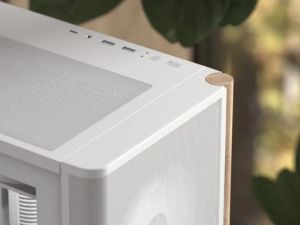 AeroCool кутия Case ATX - D501A White, Addressable RGB, Wood