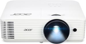 Мултимедиен проектор Acer Projector H5386BDi, DLP, WXGA (1280 x 720), 5000 ANSI Lumens, 20000:1, 3D, Wireless dongle included, HDMI, VGA, RS-232, Audio in, RCA, Wifi, Speaker 3W, Bag, 2.75kg, White + Acer T82-W01MW 82.5" (16:10) Tripod Screen White