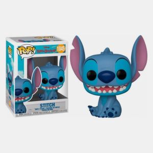 Funko POP! Movies: Movies:  Disney Lilo and Stitch, 065665,  Stitch (Smiling Seated) #1045 Vinyl Figure