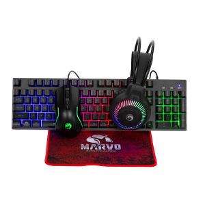 Marvo Gaming COMBO Loot 40 CM416 4-in-1 - Keyboard, Headset, Mouse, Mousepad - MARVO-CM416