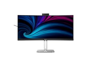 Монитор Philips 34B2U6603CH, 34" Curved 1500R VA WLED, 3440x1440@120Hz, 4ms GtG, 550cd m/2, 4000:1, 50M:1DCR, Adaptive Sync, FlickerFree, SoftBlue, 5Wx2, Tilt, Height Adjust, Swivel, 2xHDMI, DP, USB hub