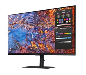 Monitor Samsung 32B800 32" IPS LED, 60 Hz, 5 ms GTG, 3840x2160, 300 cd/m2, Flicker Free, PBP, PIP, USB-C 90W, 3xUSB 3.0, Display Port 1.4, 2xHDMI 2.2, Black