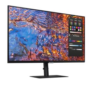 Monitor Samsung 32B800 32" IPS LED, 60 Hz, 5 ms GTG, 3840x2160, 300 cd/m2, Flicker Free, PBP, PIP, USB-C 90W, 3xUSB 3.0, Display Port 1.4, 2xHDMI 2.2, Black