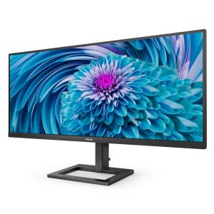 Monitor Philips 346E2LAE, 34 inchi VA WLED, 3440x1440@100Hz, 4ms GtG, 1ms MPRT, 300cd m/2, 3000:1, Mega Infinity DCR, Adaptive Sync, FlickerFree, Low Blue Light, HDMI, Adjust, Height Blue Light, Tilt3, Adjust 2 DP, hub USB