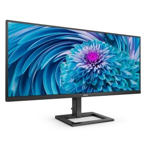 Монитор Philips 346E2LAE, 34" VA WLED, 3440x1440@100Hz, 4ms GtG, 1ms MPRT, 300cd m/2, 3000:1, Mega Infinity DCR, Adaptive Sync, FlickerFree, Low Blue Light, 3Wx2, Tilt, Height Adjust, HDMI, DP, USB Hub